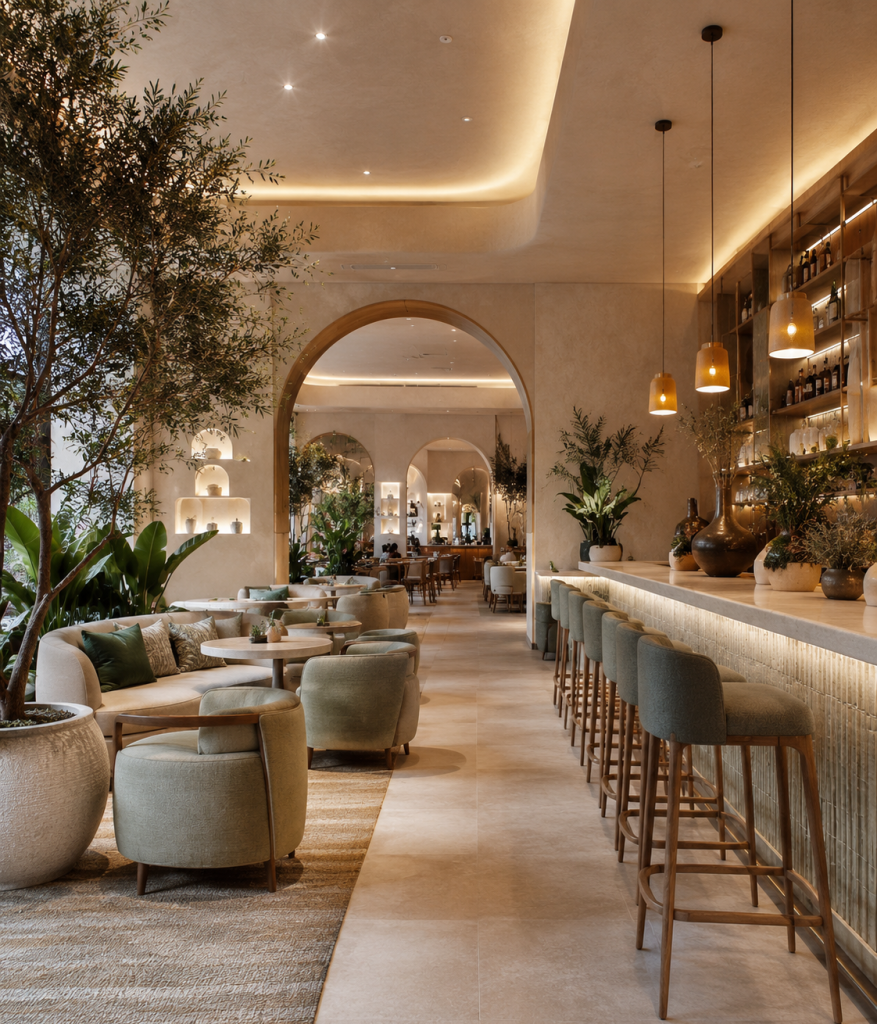 hall restaurante lobby hotel comercial marinapinos